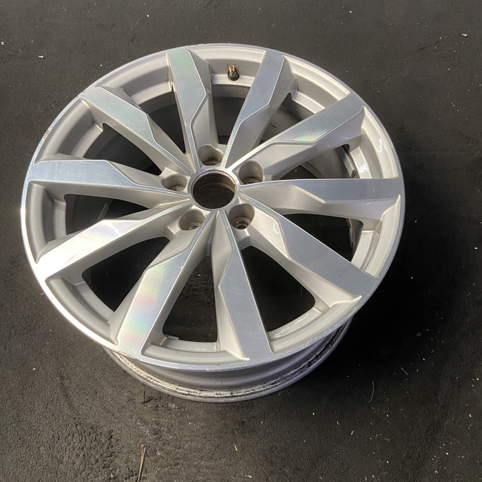 18" AUDI A4 16 18x8 , , blade spoke design Original OEM Wheel Rim - MACHINED - View 8