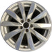 18" AUDI A4 16 18x8 , , blade spoke design Original OEM Wheel Rim - MACHINED - Front View