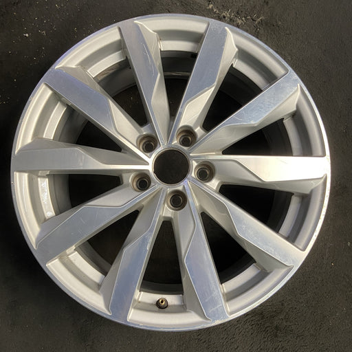 18" AUDI A4 16 18x8 , , blade spoke design Original OEM Wheel Rim - MACHINED - Additional View