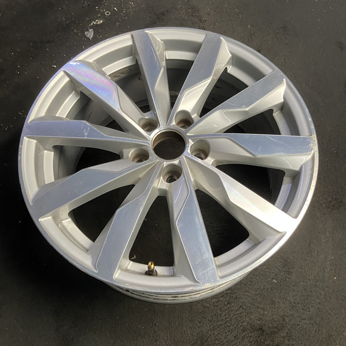18" AUDI A4 16 18x8 , , blade spoke design Original OEM Wheel Rim - MACHINED - View 7