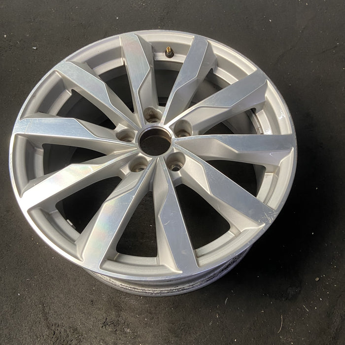18" AUDI A4 16 18x8 , , blade spoke design Original OEM Wheel Rim - MACHINED - View 8