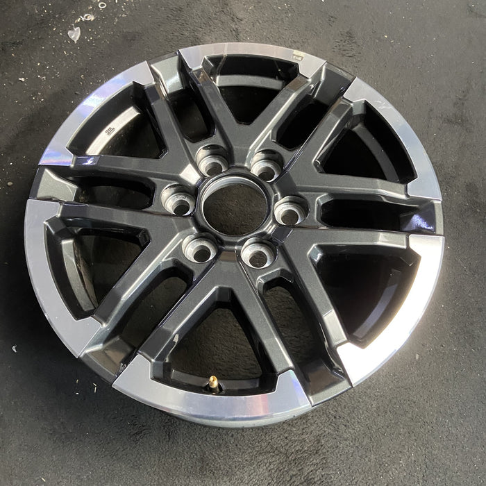 18" TACOMA 24-26 18x7.5, 6 Y spoke Original OEM Wheel Rim - MACHINED CHARCOAL - View 7