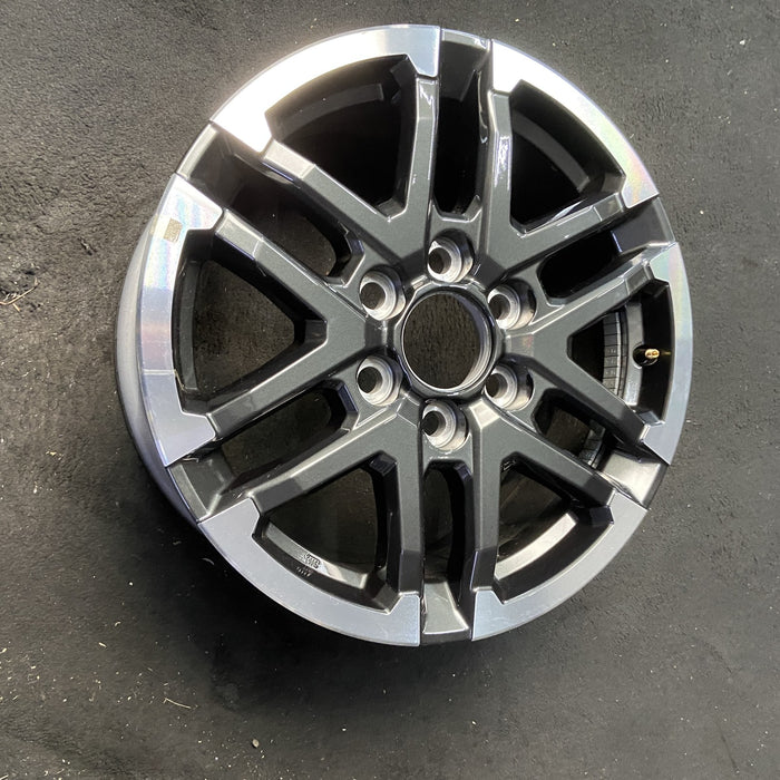 18" TACOMA 24-26 18x7.5, 6 Y spoke Original OEM Wheel Rim - MACHINED CHARCOAL - View 8