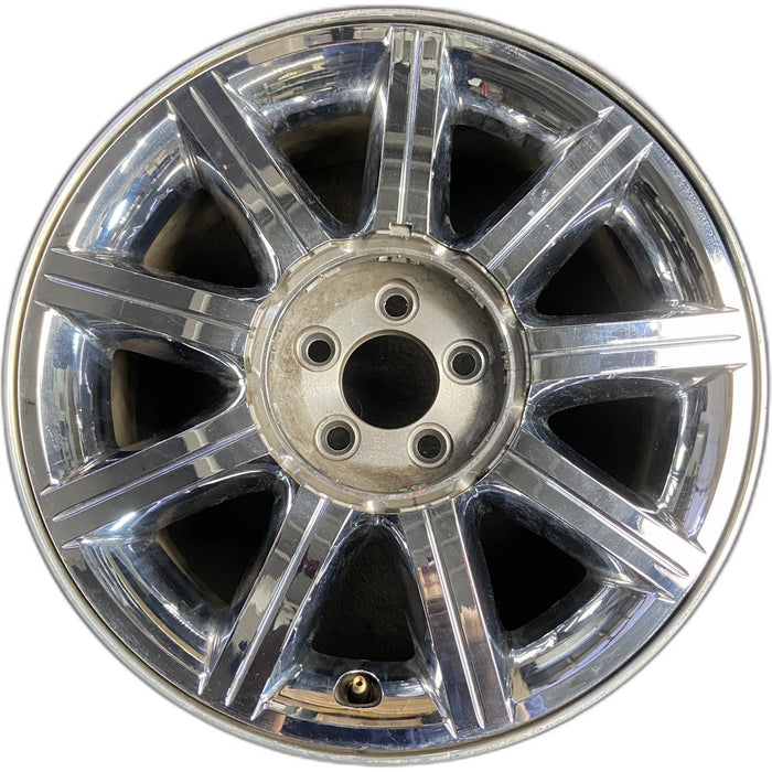 18" 300 07-10 18x7.5, , clad , center groove in spokes Original OEM Wheel Rim - - Front View