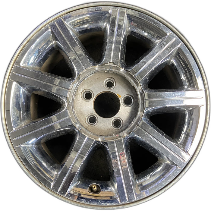 18" 300 07-10 18x7.5, , clad , center groove in spokes Original OEM Wheel Rim - - Front View