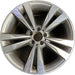 19" MERCEDES S-CLASS 14 222 Type; S550, 19x8.5 , wide spokes Original OEM Wheel - Front View