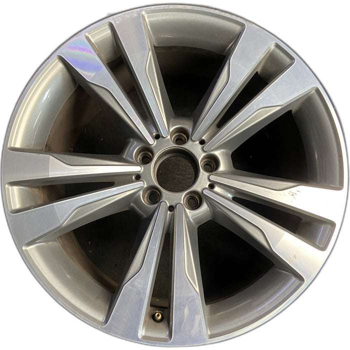 19" MERCEDES S-CLASS 14 222 Type; S550, 19x9.5 , wide spokes Original OEM Wheel - Front View