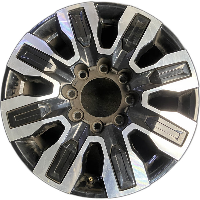 20" SIERRA 2500 PICKUP 24 20x8.5, 8 spoke, raised spoke , inserts Original OEM - Front View