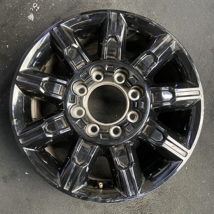 20" SIERRA 2500 PICKUP 24 20x8.5, 9 spoke Original OEM Wheel Rim - BLACK - Additional View