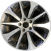 17" TLX 15-17 17x7.5 Original OEM Wheel Rim - MACHINED BLACK - Front View