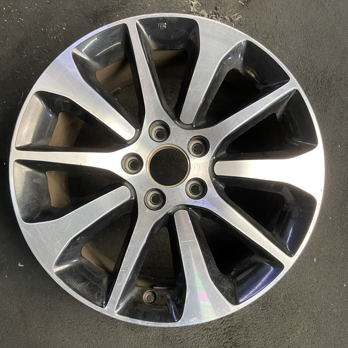 17" TLX 15-17 17x7.5 Original OEM Wheel Rim - MACHINED BLACK - Additional View
