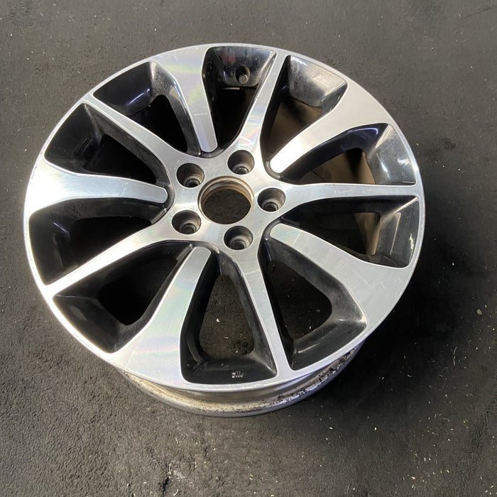 17" TLX 15-17 17x7.5 Original OEM Wheel Rim - MACHINED BLACK - View 8
