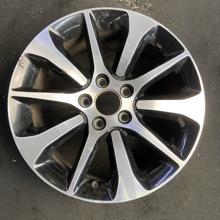 17" TLX 15-17 17x7.5 Original OEM Wheel Rim - MACHINED BLACK - Additional View