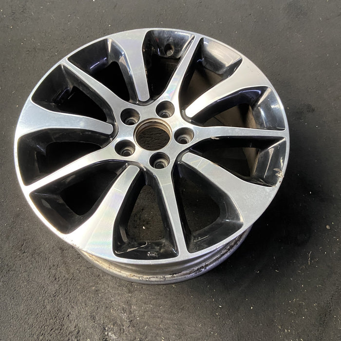 17" TLX 15-17 17x7.5 Original OEM Wheel Rim - MACHINED BLACK - View 8