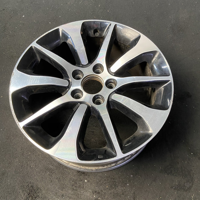 17" TLX 15-17 17x7.5 Original OEM Wheel Rim - MACHINED BLACK - View 8