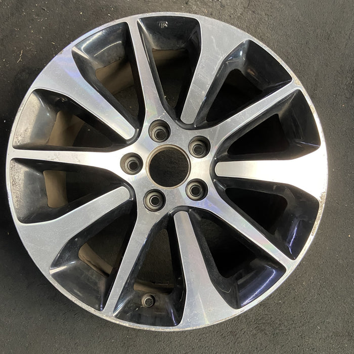 17" TLX 15-17 17x7.5 Original OEM Wheel Rim - MACHINED BLACK - Additional View