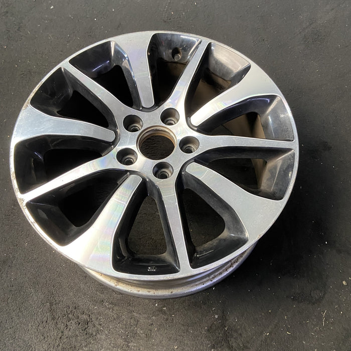 17" TLX 15-17 17x7.5 Original OEM Wheel Rim - MACHINED BLACK - View 8