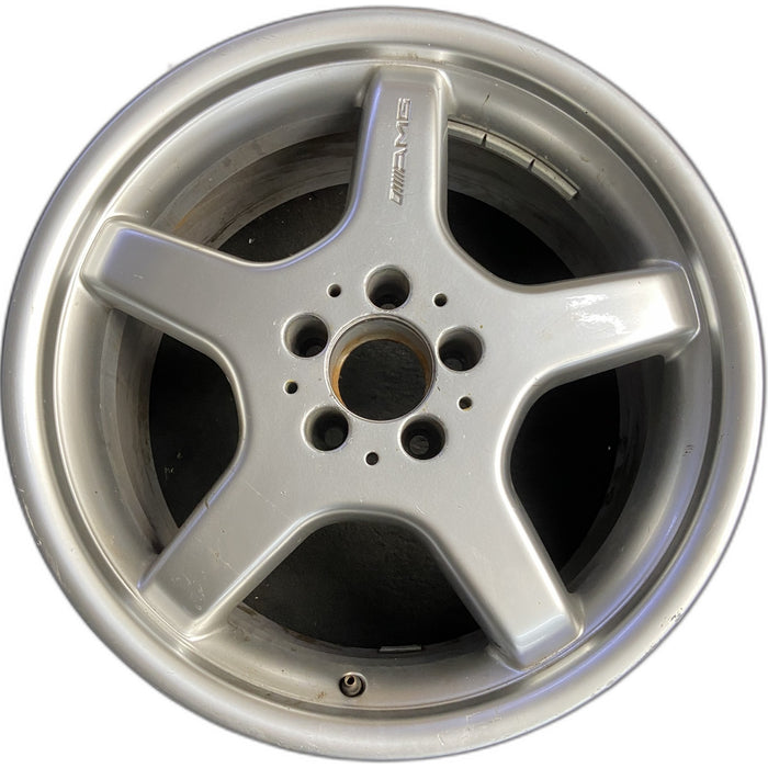 18" MERCEDES S-CLASS 03 230 Type; SL500, 18x9.5 Original OEM Wheel Rim - Front View