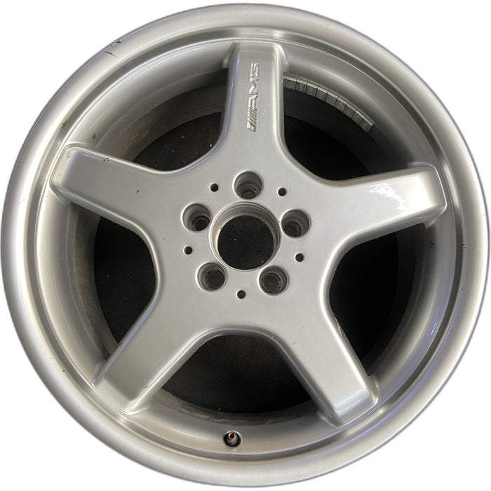 18" MERCEDES E-CLASS 04-05 211 Type; E320, 18x9 Original OEM Wheel Rim - Front View