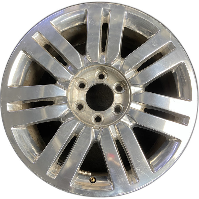 20" LINCOLN LT 06-07 20X8.5, , 7 split spokes, Original OEM Wheel Rim - CHROME - Front View