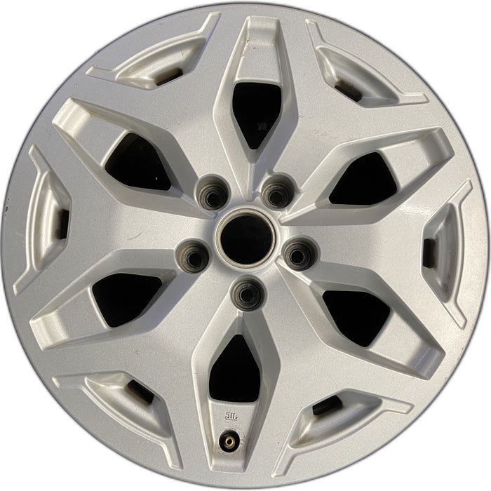 17" FORESTER 19-21 17x7, alloy, , Original OEM Wheel Rim - SILVER - Front View