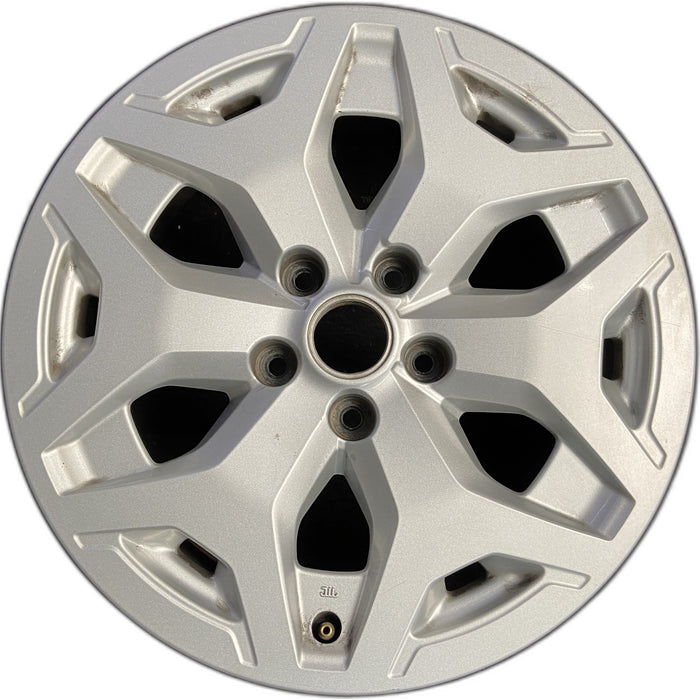 17" FORESTER 19-21 17x7, alloy, , Original OEM Wheel Rim - SILVER - Front View