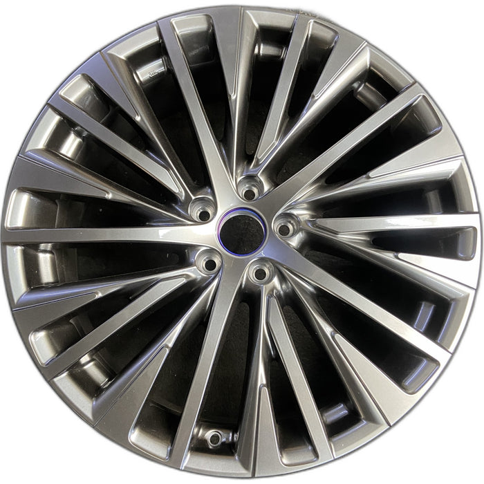 21" LEXUS RX350 23-26 21x8, 20 spoke, Original OEM Wheel Rim - SILVER - Front View