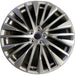 21" LEXUS RX350 23-26 21x8, 20 spoke, Original OEM Wheel Rim - SILVER - Front View