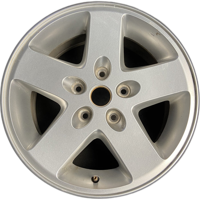 17" WRANGLER 07-08 17x7.5, Original OEM Wheel Rim - SILVER - Front View