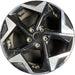 17" SELTOS 24-26 17x7 , Original OEM Wheel Rim - MACHINED BLACK - Front View