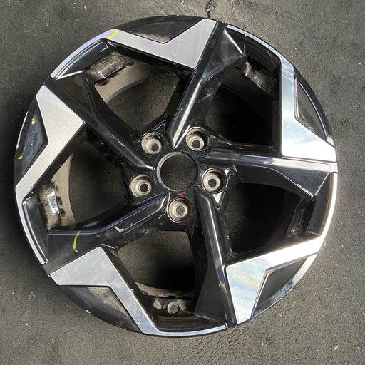 17" SELTOS 24-26 17x7 , Original OEM Wheel Rim - MACHINED BLACK - Additional View