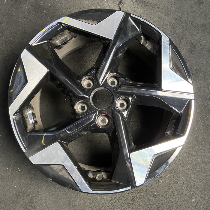 17" SELTOS 24-26 17x7 , Original OEM Wheel Rim - MACHINED BLACK - Additional View