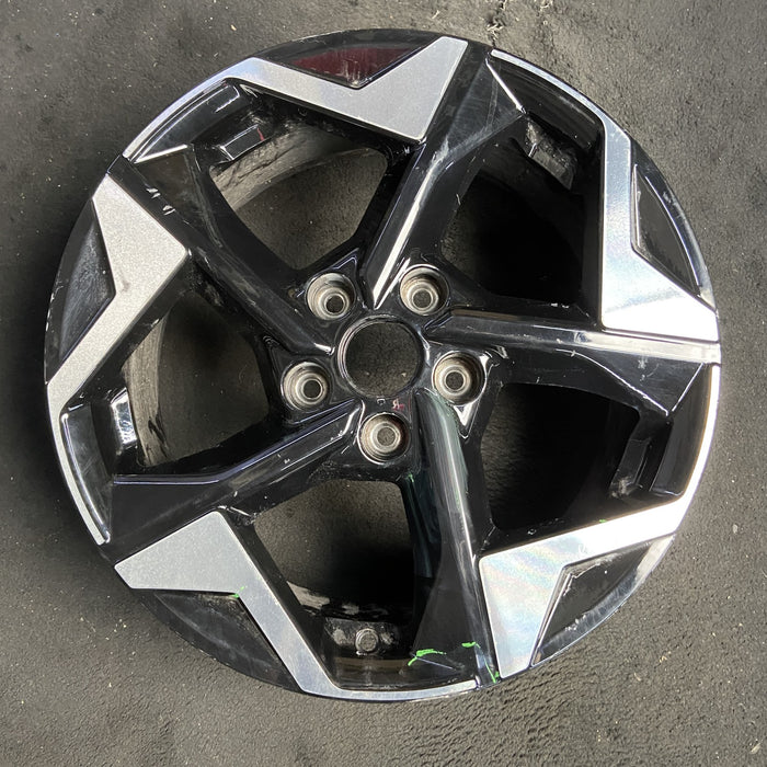 17" SELTOS 24-26 17x7 , Original OEM Wheel Rim - MACHINED BLACK - Additional View