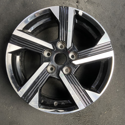 16" SENTRA 24-25 16x6.5, alloy Original OEM Wheel Rim - MACHINED BLACK - Additional View