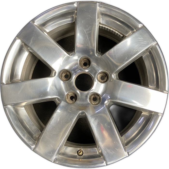 18" WRANGLER 12-17 18x7.5, 7 spoke Original OEM Wheel Rim - POLISHED - Front View