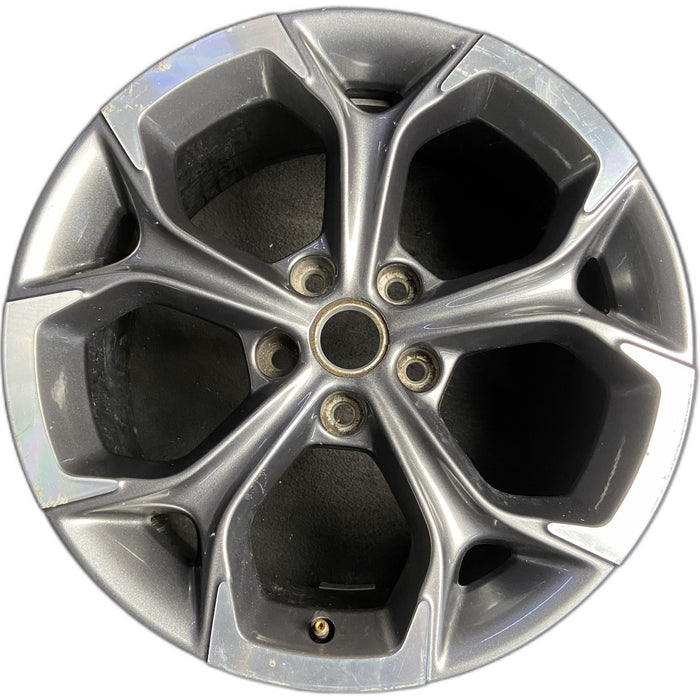 18" MALIBU 19-25 aluminum, 18x8.5, 5 Y spoke Original OEM Wheel Rim - MACHINED - Front View