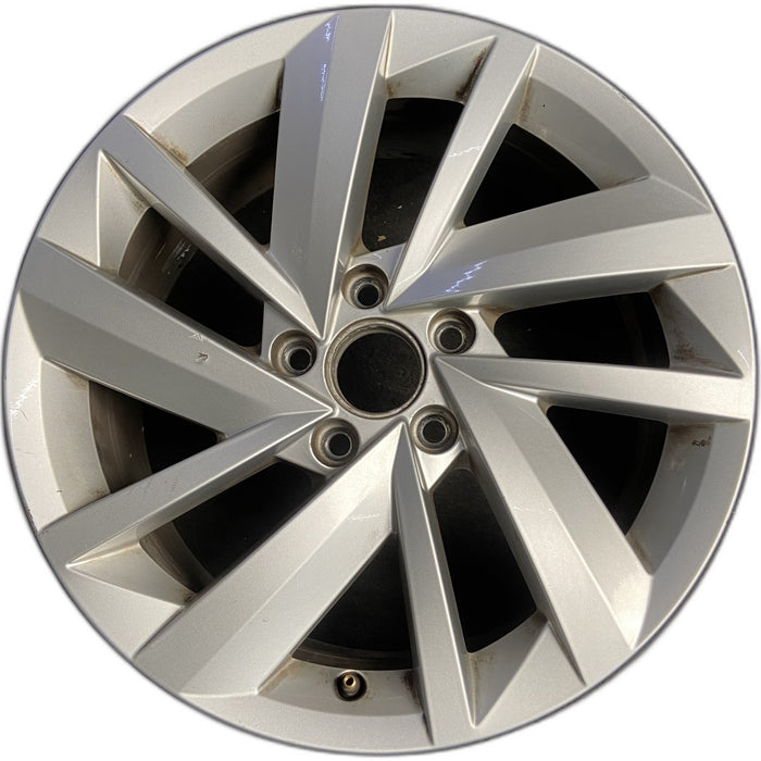 17" PASSAT 18 17x7 , 10 spoke Original OEM Wheel Rim - Front View