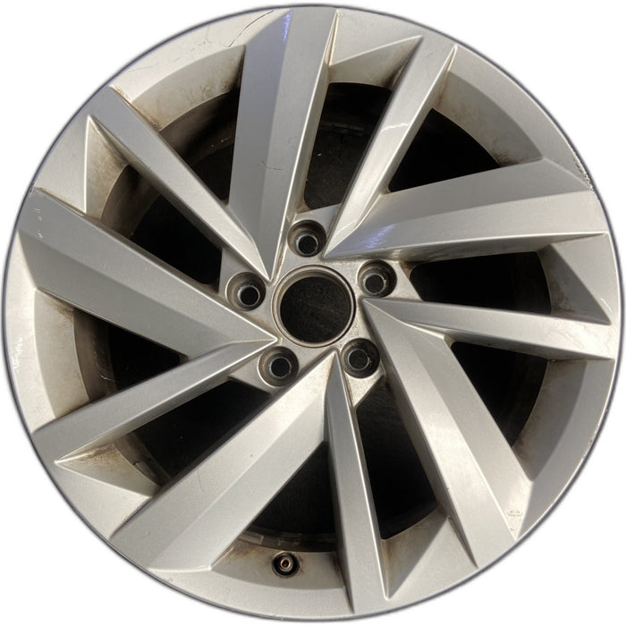 17" PASSAT 18 17x7 , 10 spoke Original OEM Wheel Rim - Front View