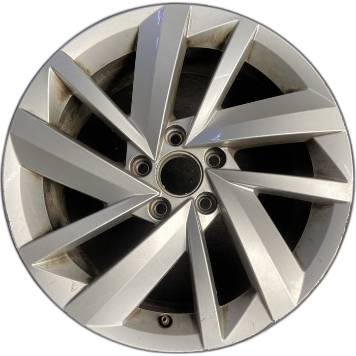 17" PASSAT 18 17x7 , 10 spoke Original OEM Wheel Rim - Front View