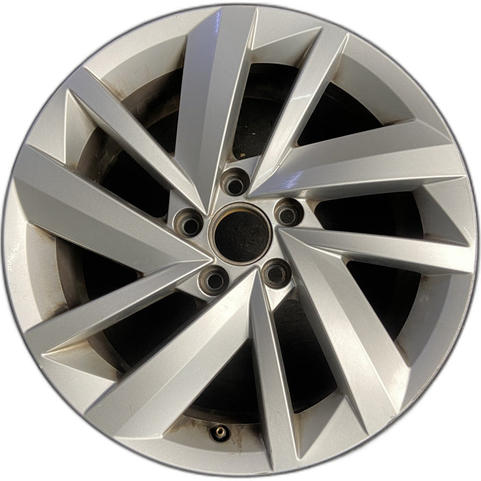17" PASSAT 18 17x7 , 10 spoke Original OEM Wheel Rim - Front View