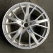 21" E-TRON 21-23 21x9.5 , 5 spoke, W spoke Original OEM Wheel Rim - SILVER - Additional View