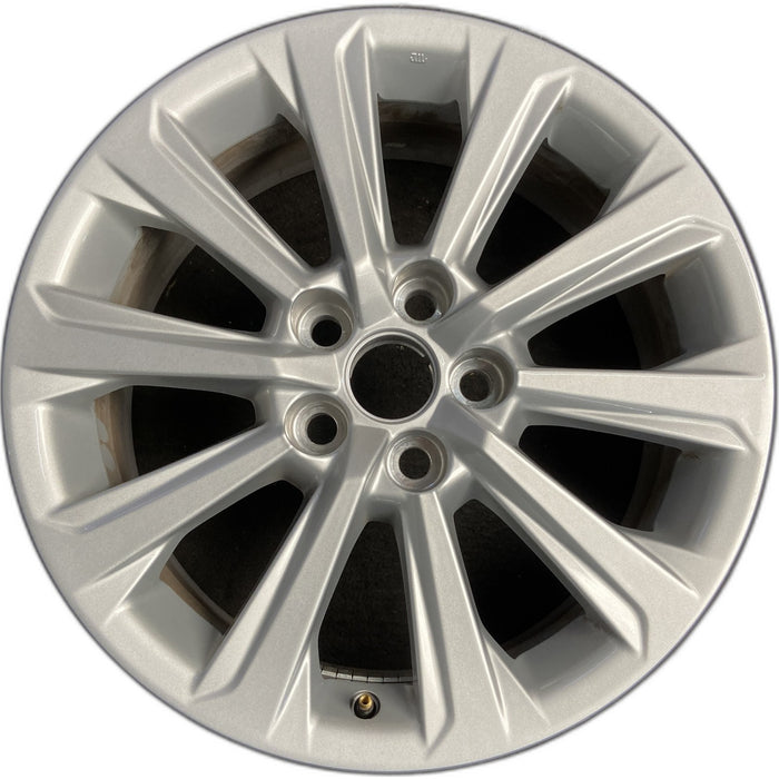18" GRAND HIGHLANDER 24-26 18x7.5 , 10 spoke Original OEM Wheel Rim - SILVER - Front View