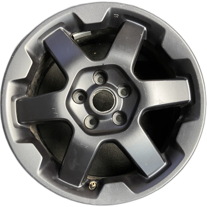 17" LEGACY 22 17x7, alloy, Original OEM Wheel Rim - BLACK - Front View