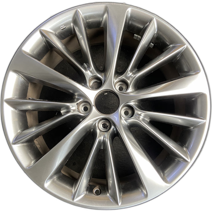 18" INFINITI Q50 18-24 18x7.5 Original OEM Wheel Rim - HYPER SILVER - Front View