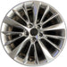 18" INFINITI Q50 18-24 18x7.5 Original OEM Wheel Rim - HYPER SILVER - Front View