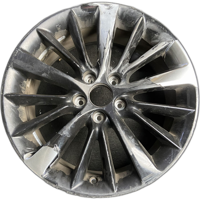 18" INFINITI Q50 18-24 18x7.5 Original OEM Wheel Rim - HYPER SILVER - Front View