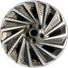 17" SONATA 20 hybrid, 17x7 Original OEM Wheel Rim - MACHINED CHARCOAL - Front View