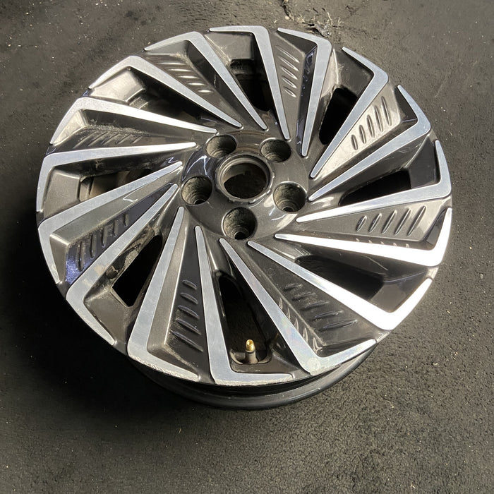 17" SONATA 20 hybrid, 17x7 Original OEM Wheel Rim - MACHINED CHARCOAL - View 7