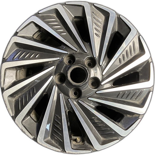 17" SONATA 20 hybrid, 17x7 Original OEM Wheel Rim - MACHINED CHARCOAL - Front View