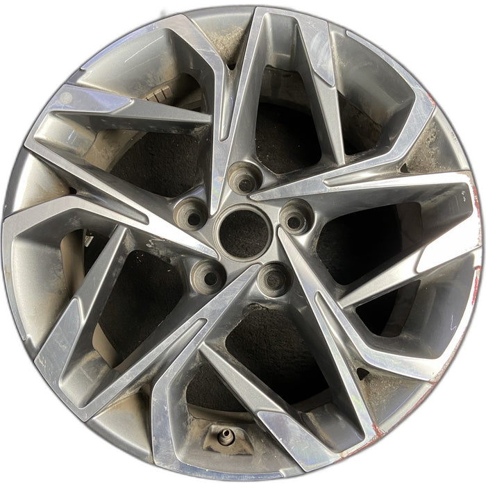 17" SONATA 20 gasoline, 17x7 Original OEM Wheel Rim - MACHINED GREY - Front View